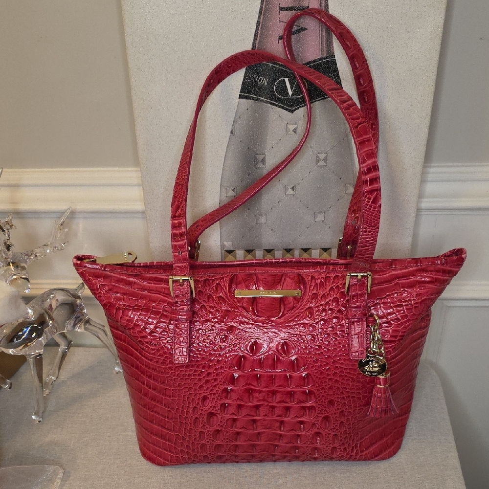 Brahmin Asher Croc Embossed Bag